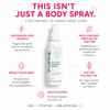 POPPIE All-Day Refresh Spray neutralizes odor at the source, supports a healthy skin microbiome with pre- and probiotics, and is safe for full-body use. It doesn't block sweat and provides freshness in seconds.