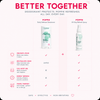POPPIE Daily Defense Deodorant and All-Day Refresh Spray work better together. Deodorant helps prevent odor, while the spray neutralizes existing odor, works for full-body use, and provides a midday refresh. Both are travel friendly.